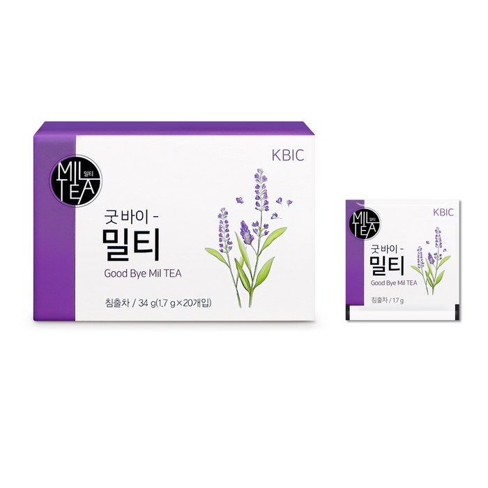 굿바이밀티 허브티, 1.7g, 20개 대표 이미지 - 차 음료 추천