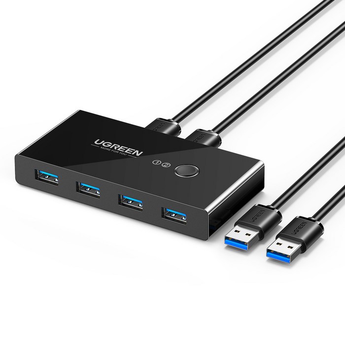 유그린 USB3.0 KVM 스위치 4포트 멀티허브, US216-30768 대표 이미지 - 스위칭허브 추천