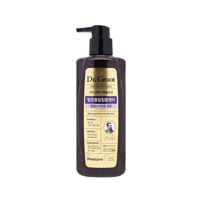 닥터그루트 탈모완화샴푸_힘없는 모발용 400ml, 2개 대표 이미지 - 닥터그루트 샴푸 추천