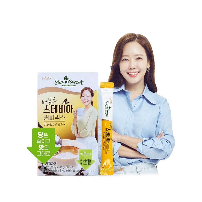 [펄세스] 마일드 스테비아 커피믹스(30T) 1Box 대표 이미지 - 돌체라떼 추천
