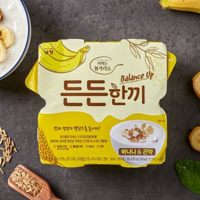 떠먹는 불가리스 든든한끼 바나나곤약 150g x 32개 대표 이미지 - 플레인 요거트 맛있는 곳 추천