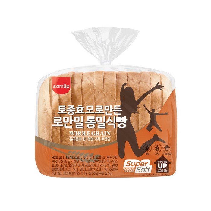 삼립 로만밀 통밀식빵, 2봉 대표 이미지 - 통밀 식빵 추천