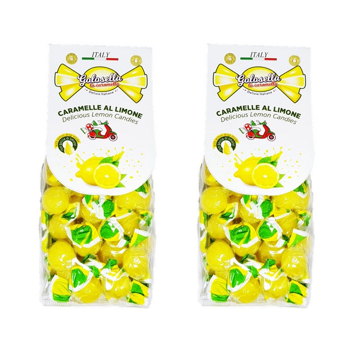 골로셀라 이태리 레몬캔디200g X 2봉, 1세트 대표 이미지 - 이탈리아 레몬사탕 추천