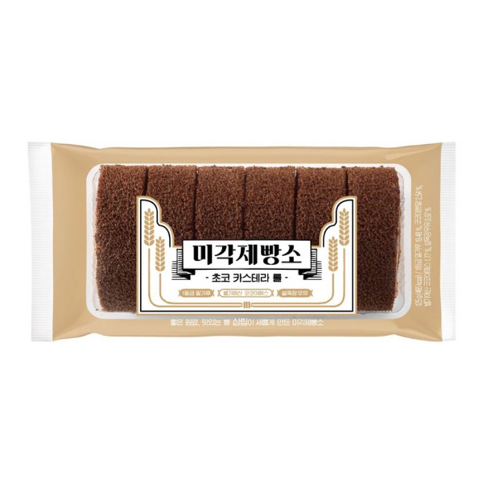 삼립 미각제빵소 초코 카스테라 롤 125g x 5개 대표 이미지 - 초코롤빵 추천