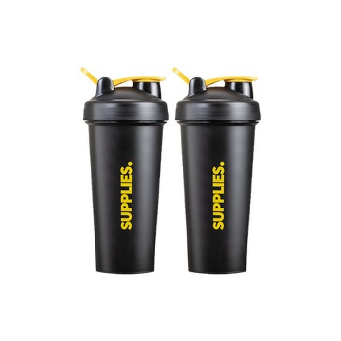 서플라이스 쉐이커 보틀 2p, 매트 블랙, 700ml 대표 이미지 - 쉐이커 보틀 추천