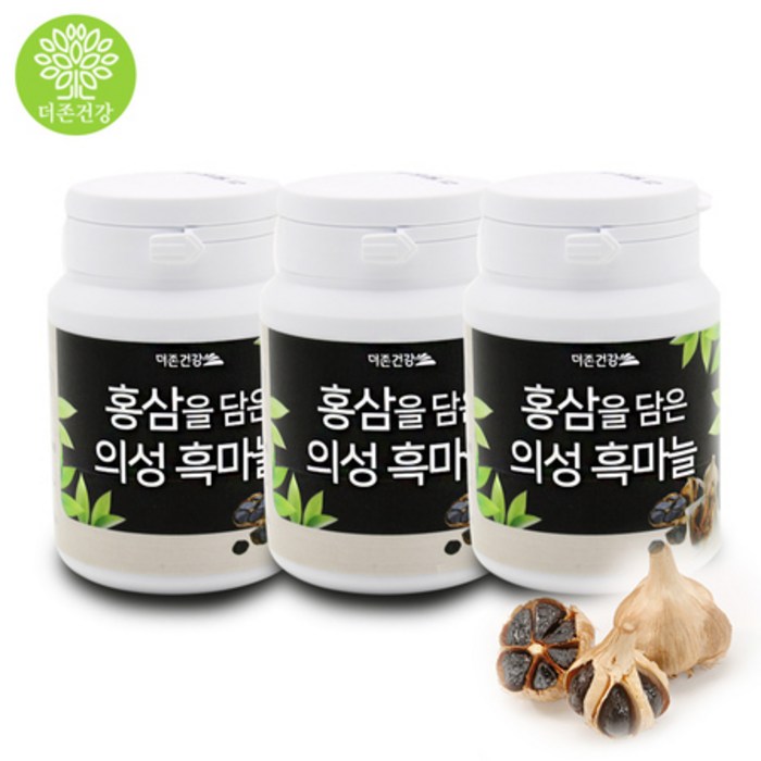 더존건강 홍삼담은 의성 흑마늘환 60g 3통 쇼핑백 증정, 단품, 단품 대표 이미지 - 흑마늘 추천