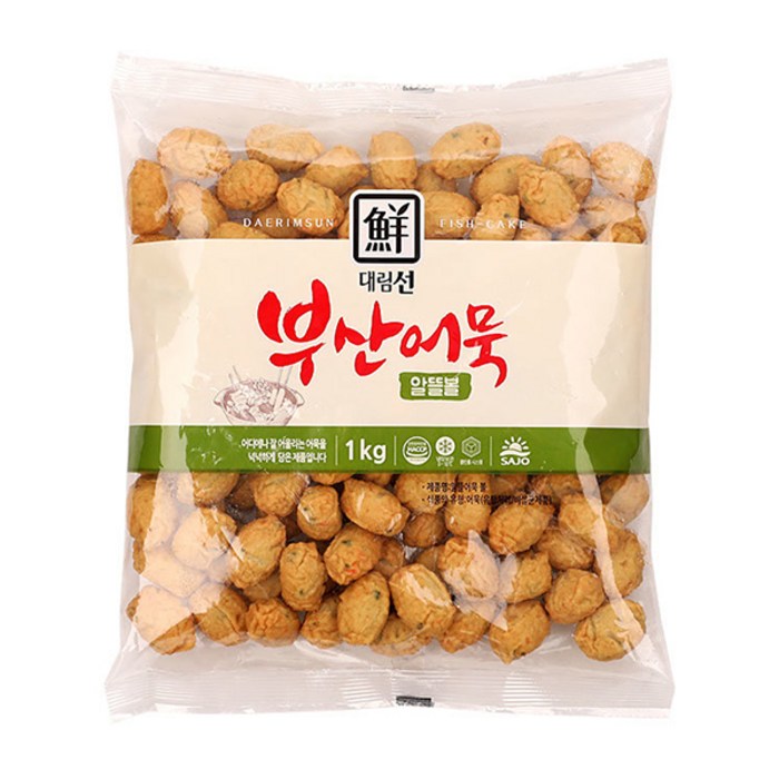 대림 부산어묵 알뜰볼 1kg 약7.5g X 약125개, 1개, 1000g 대표 이미지 - 피쉬볼 추천