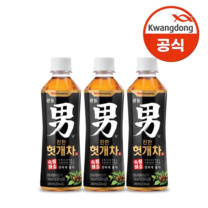 광동 진한 헛개차 340ml x 48pet, 단품 대표 이미지 - 헛개차 추천