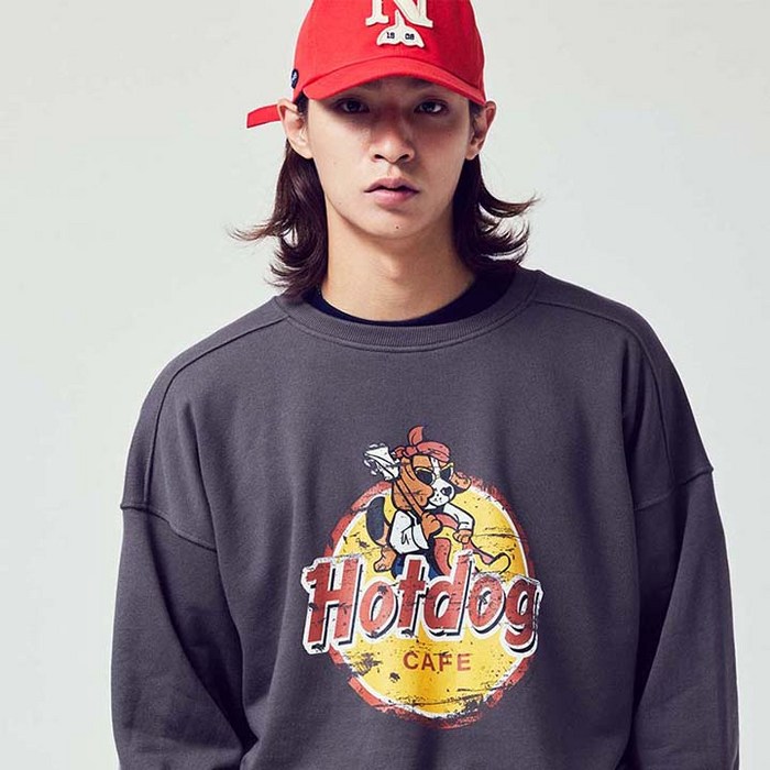 비욘드클로젯 HARD ROCK CAFE PARODY SWEAT SHIRTS GRAY (7397454) 대표 이미지 - 비욘드클로젯 맨투맨 추천