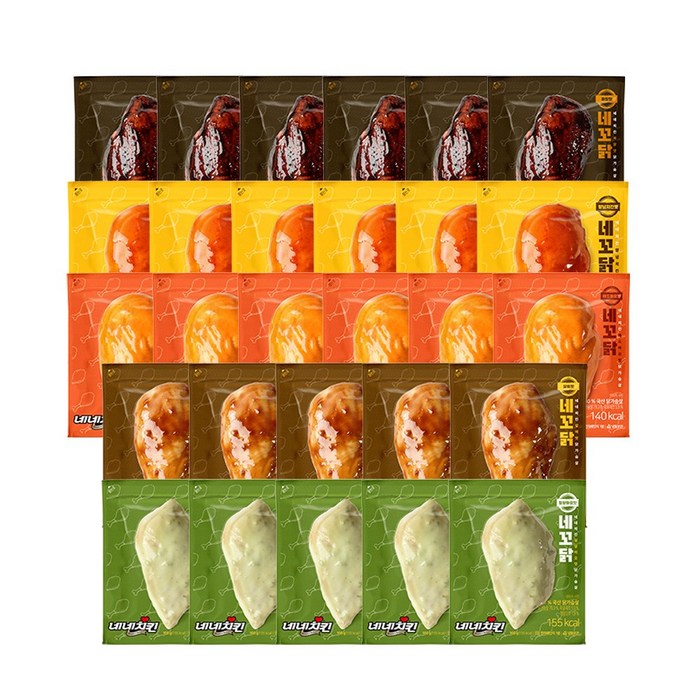 네네치킨 네꼬닭 소스 닭가슴살 혼합구성, 28팩, 100g 대표 이미지 - 소스 닭가슴살 추천