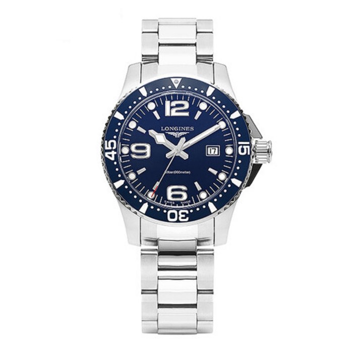 론진 [론진 LONGINES] L3.730.4.96.6 하이드로콘퀘스트 HydroConquest 쿼츠 남성 메탈 시계 39mm 대표 이미지 - 론진 시계 추천