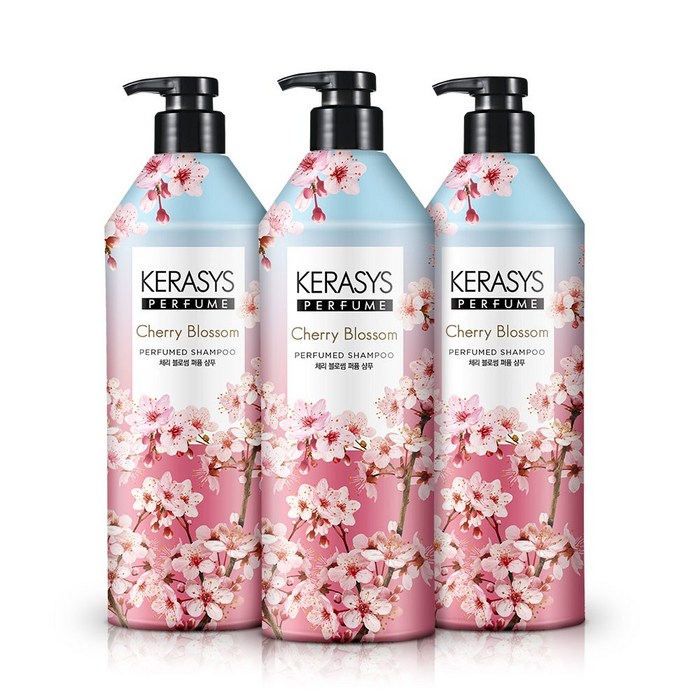 케라시스 퍼퓸 샴푸 체리블라썸 1000ml, 3개 대표 이미지 - 지성샴푸 추천