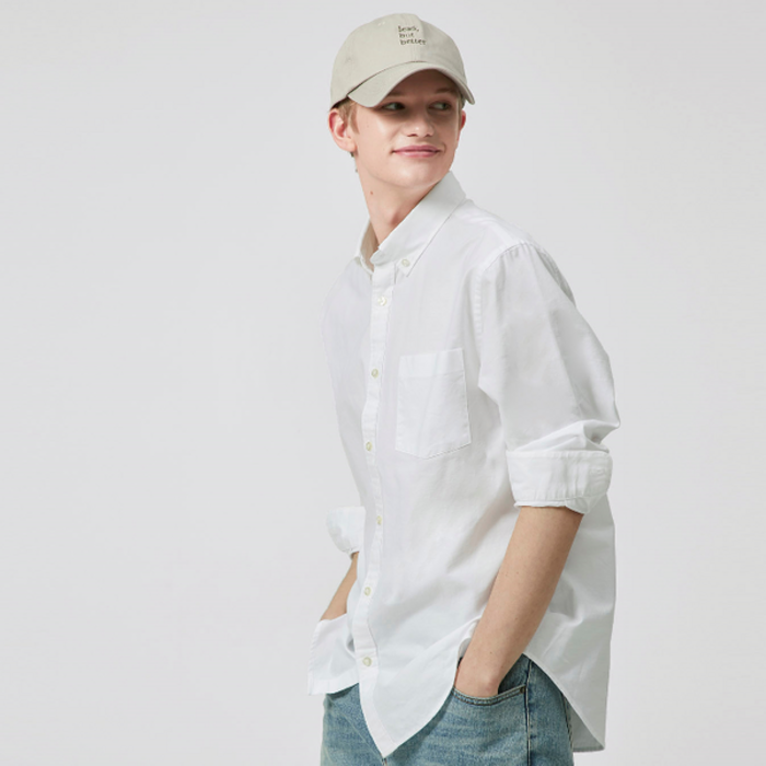 [갤러리아] 지오다노[흰셔츠][남] NEW 코튼 옥스포드 셔츠 (01042501) 대표 이미지 - 여자 옥스포드 셔츠 추천