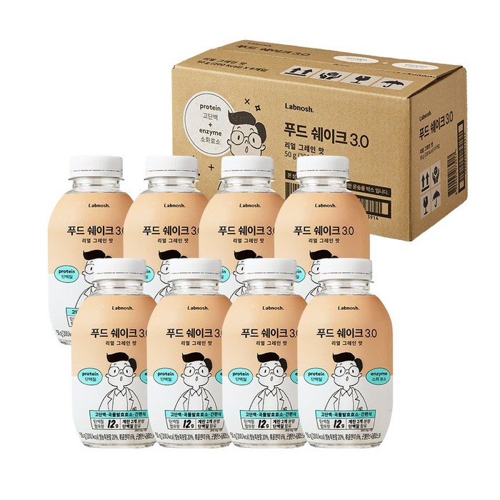 랩노쉬 푸드쉐이크 3.0 리얼그레인, 50g, 8개 대표 이미지 - 랩노쉬 추천