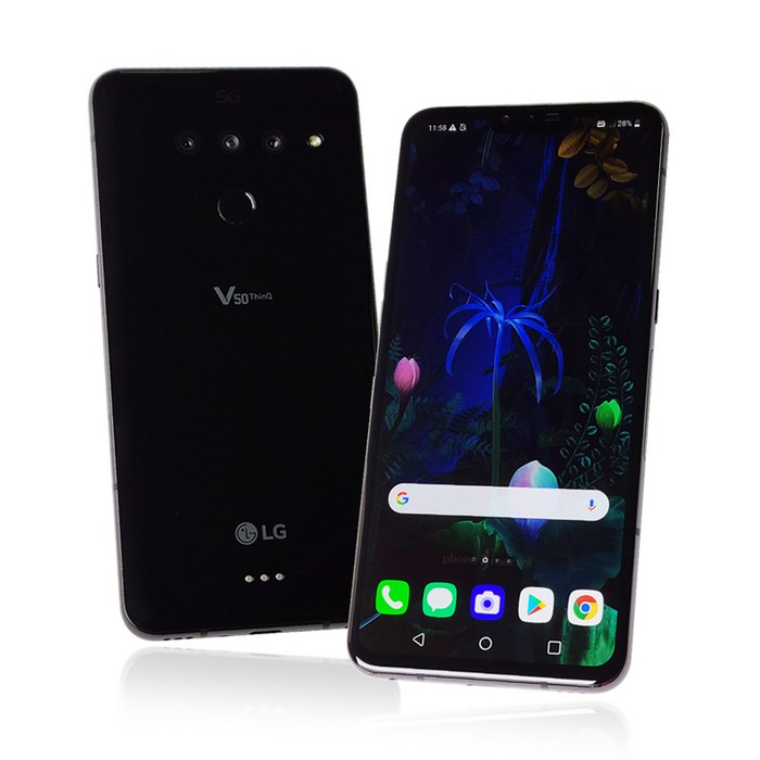 LG v50 공기계 중고 듀얼스크린 중고폰 3사공용 유심옮기면개통, 블랙, V50단품_S급 대표 이미지 - 알뜰폰 유심 추천