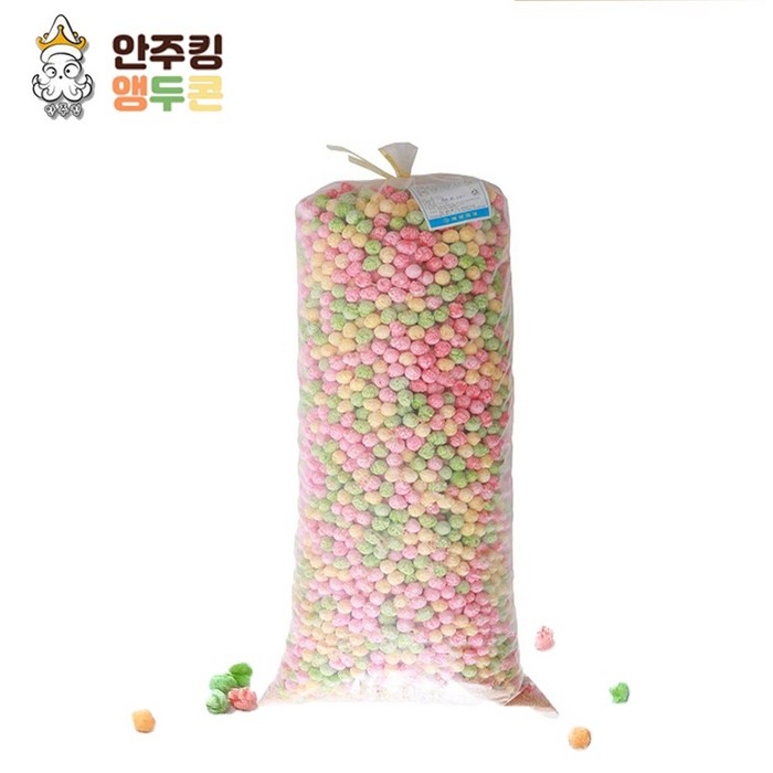 [안주킹] 칼라콘 앵두콘 약 3kg 대용량 업소용 과자 기본안주, 1개 대표 이미지 - 업소용 과자 추천