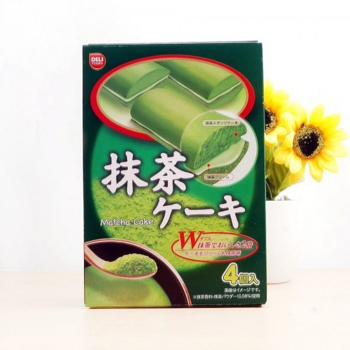 델리 말차 녹차 플레이버 케이크 72g(18gx4입), 72g 대표 이미지 - 말차 케이크 추천