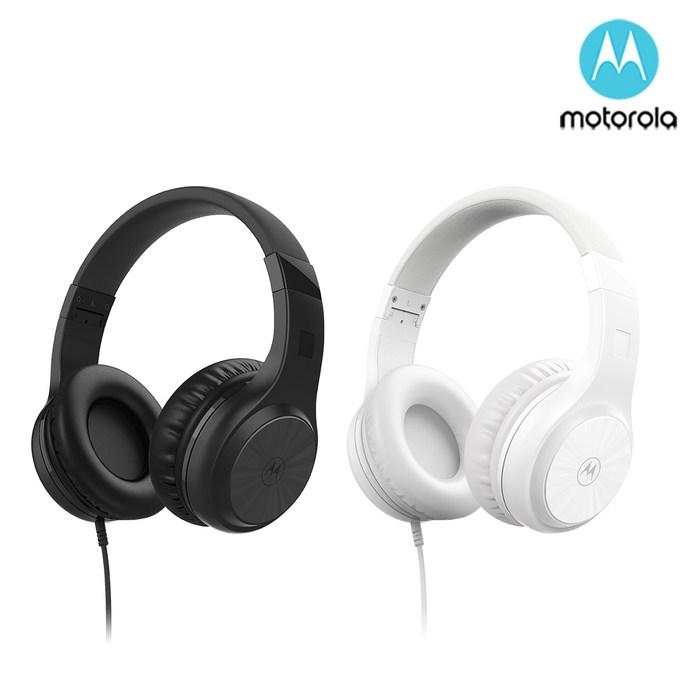 모토로라 모토엑스티 120 유선 접이식 헤드폰, 블랙, MOTOXT120 대표 이미지 - 피아노 헤드셋 추천