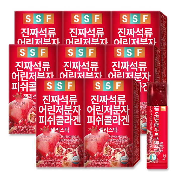 순수식품 진짜 석류 저분자 콜라겐 젤리스틱, 20g, 120개 대표 이미지 - 석류즙 추천