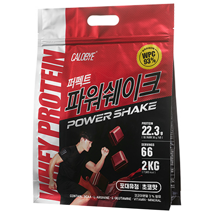 칼로바이 퍼펙트파워쉐이크 포대유청 WPC 초코맛 단백질보충제 프로틴, 2kg, 1개 대표 이미지 - 웨이 프로틴 추천