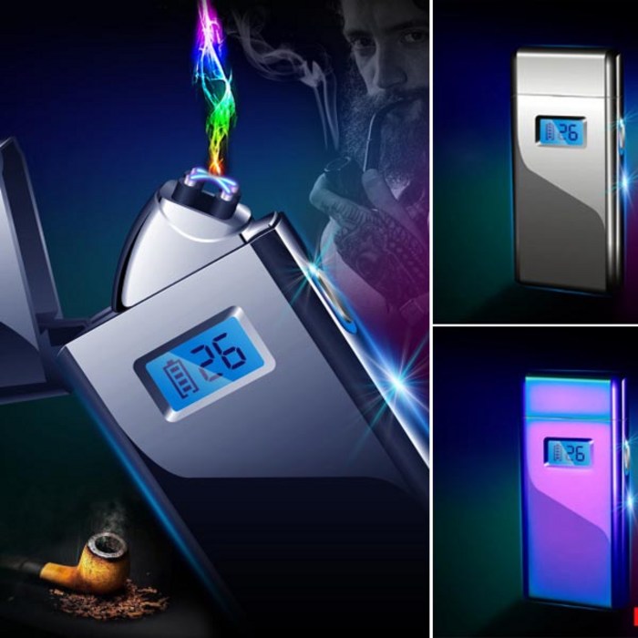 듀얼 플라즈마 07 USB 충전식 고급 전자 라이터 선물용 휴대용 대표 이미지 - 휴대용 선풍기 추천