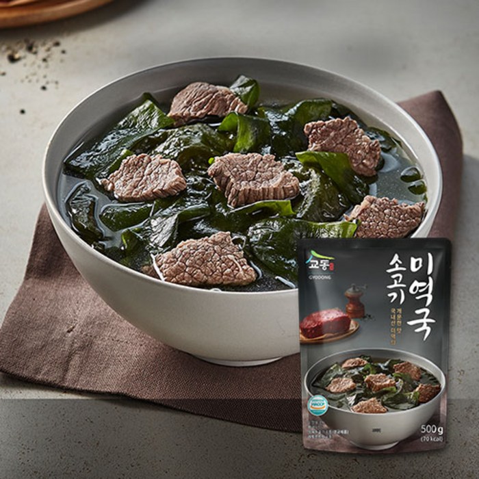 교동식품 소고기 미역국, 500g, 10개 대표 이미지 - 미역국 추천