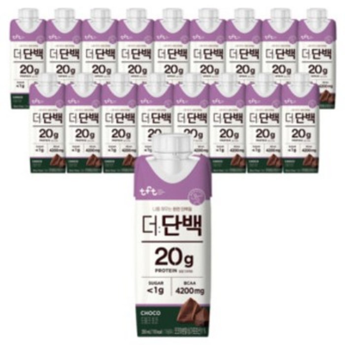 tft 더단백 드링크 초코 250ml x 36개입, 1 대표 이미지 - 더단백 추천