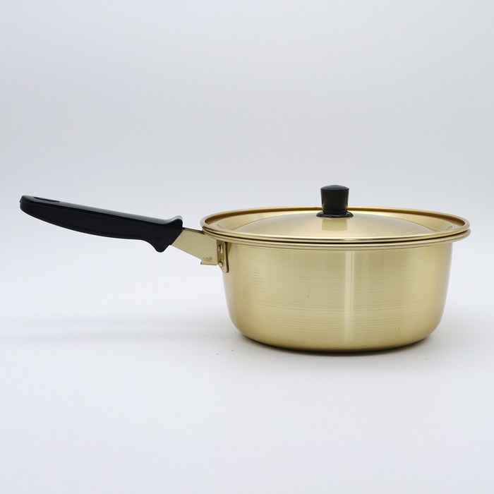 림테이블 편수 양은냄비 라면 혼밥 금강 국산 황냄비 손잡이 가정용/업소용 16~24cm, 1. 16cm 대표 이미지 - 라면냄비 추천