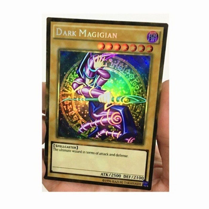 유희왕 TCG English Blue-Eyes White Dragon Black Magician DIY 장난감 취미 취미 수집품 Game Collection Anime, b 대표 이미지 - 유희왕 희귀카드 추천