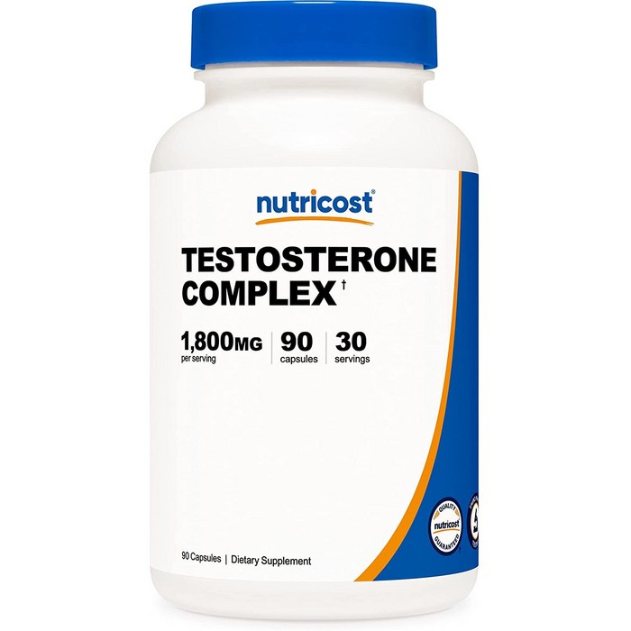 뉴트리코스트 테스토스테론 콤플렉스 90캡슐 1서빙 1950mg 30회분 Testosterone Complex Capsules [90 CAPS] 대표 이미지 - 남성호르몬 추천