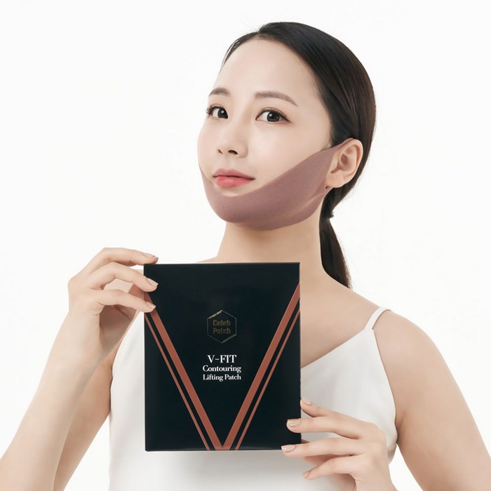 셀럽패치 브이핏 컨투어링 쉐딩 마스크 리프팅 패치 1BOX 5매입, 리프팅패치 2BOX 10매입 대표 이미지 - 리프팅 마스크 추천