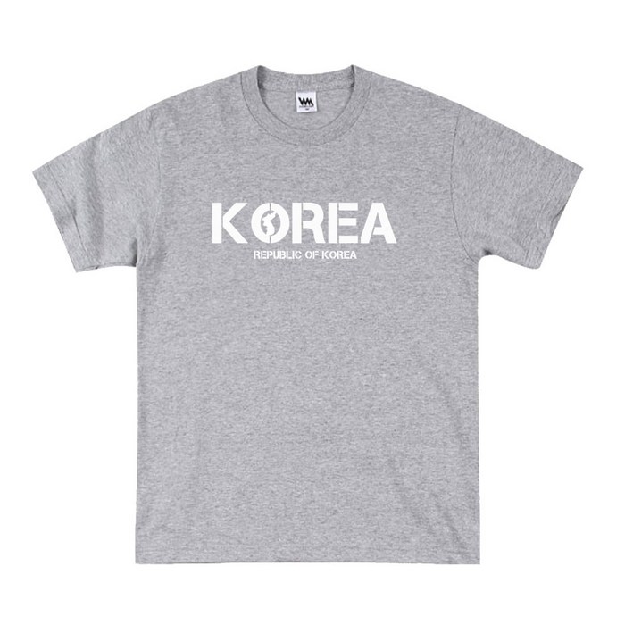 2021년 NEW 코리아 한반도 레터링 반팔티 대표 이미지 - 국뽕 추천