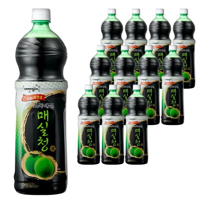 웅진 매실청, 1.5L, 12개 대표 이미지 - 매실청 추천