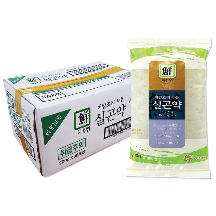 대림선 저칼로리 누들 실곤약, 200g, 30개입 대표 이미지 - 저칼로리 간편식 추천