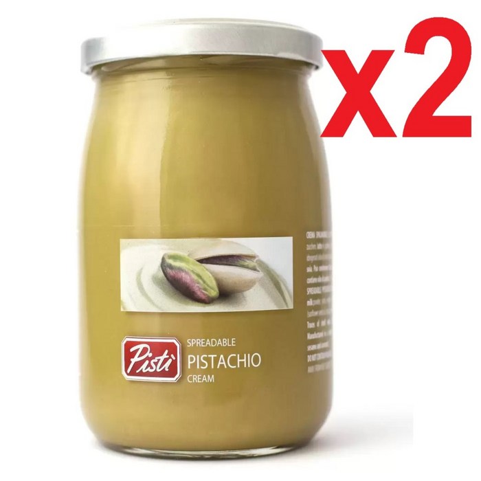 [영국발송] 600g 2병 피스티 시칠리안 피스타치오 크림 스프레드 Pisti Sicilian Pistachio Cream Spread, 2개 대표 이미지 - 피스타치오 스프레드 추천