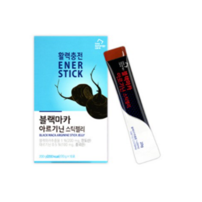 TMS 블랙마카 아르기닌 스틱젤리 10p, 200g, 1개 대표 이미지 - 효소 스틱 추천