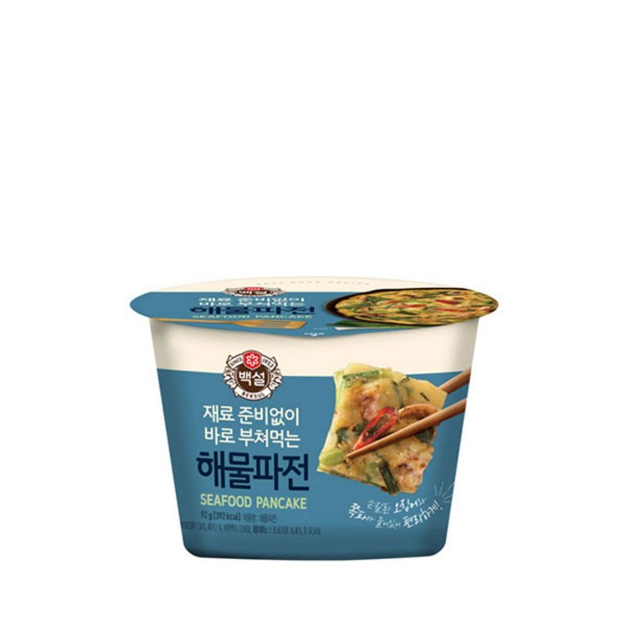 [리키몰]1인가구템~제일제당 백설 해물파전[92g], 92g, 3컵 대표 이미지 - 해물파전 추천