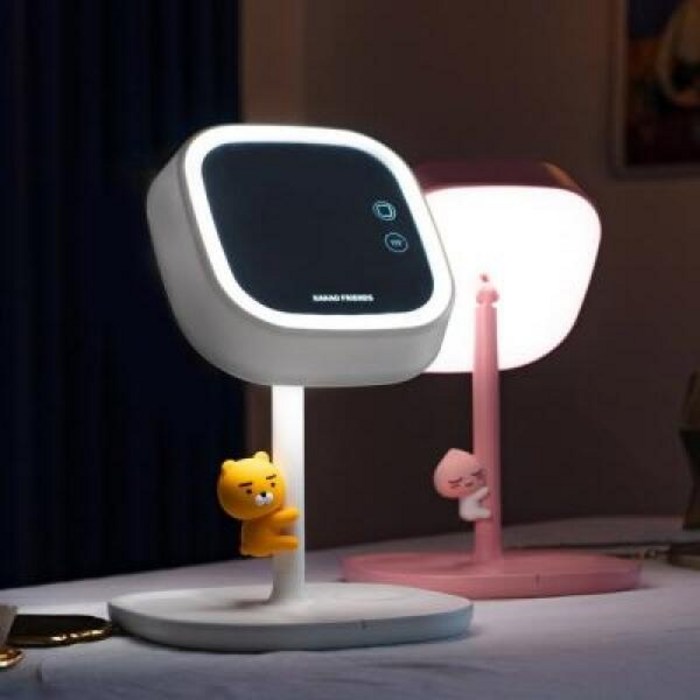 아트박스더블유아이 카카오프렌즈 스마트 무선충전 LED 미러 스탠드, 어피치 아트박스더블유아이 카카오프렌즈 스마트 무선충전 LED 미러 스탠드, 어피치