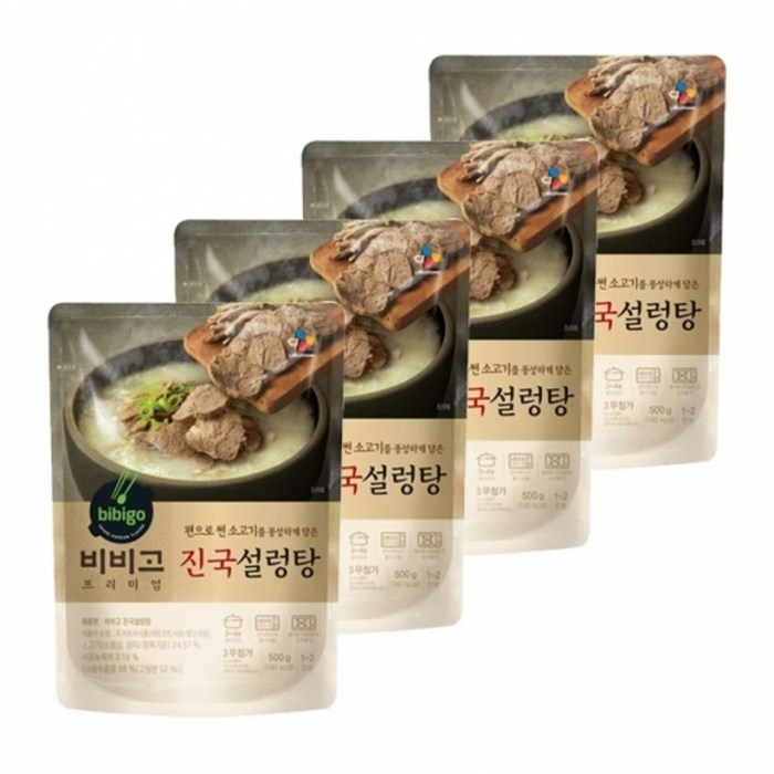 비비고 진국설렁탕 500g, 4개 대표 이미지 - 설렁탕 추천