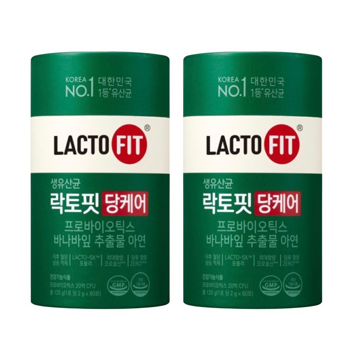 종근당 락토핏 당케어 혈당케어 유산균 1통(60포) + 차가버섯 차 1pc, 120g, 2개 대표 이미지 - 셀렉스 프로틴 추천