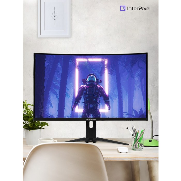 인터픽셀 IPQ3243 32인치 QHD 165hz 커브드 게이밍 모니터 높낮이, IPQ3243(무결점) 대표 이미지 - 인터픽셀 모니터 추천