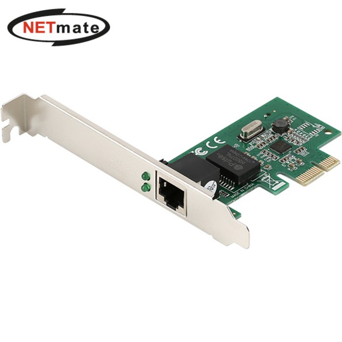 강원전자 넷메이트 NM-SWG1 PCI Express 기가비트 랜카드(Realtek)(슬림PC겸용), 1개 대표 이미지 - PCIe 랜카드 추천