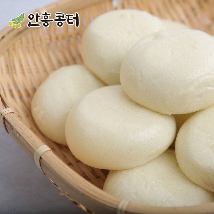 [안흥콩터] 안흥찐빵 1.5kg (30개) 담백하고 맛있는 쌀찐빵 대표 이미지 - 안흥찐빵 추천