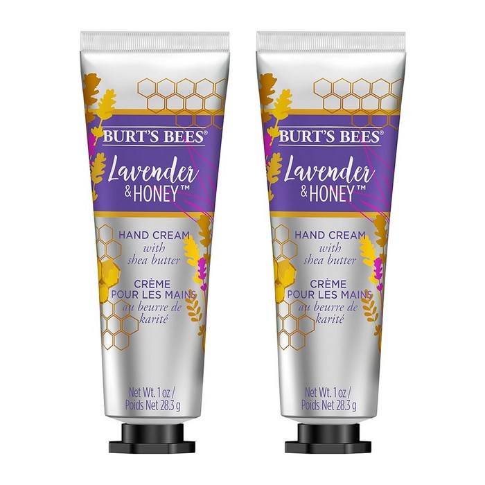 버츠비 핸드크림 라벤더 허니 시어버터 1oz 28.3g 2개 BURTS BEES Lavender Honey Hand Cream for Unisex