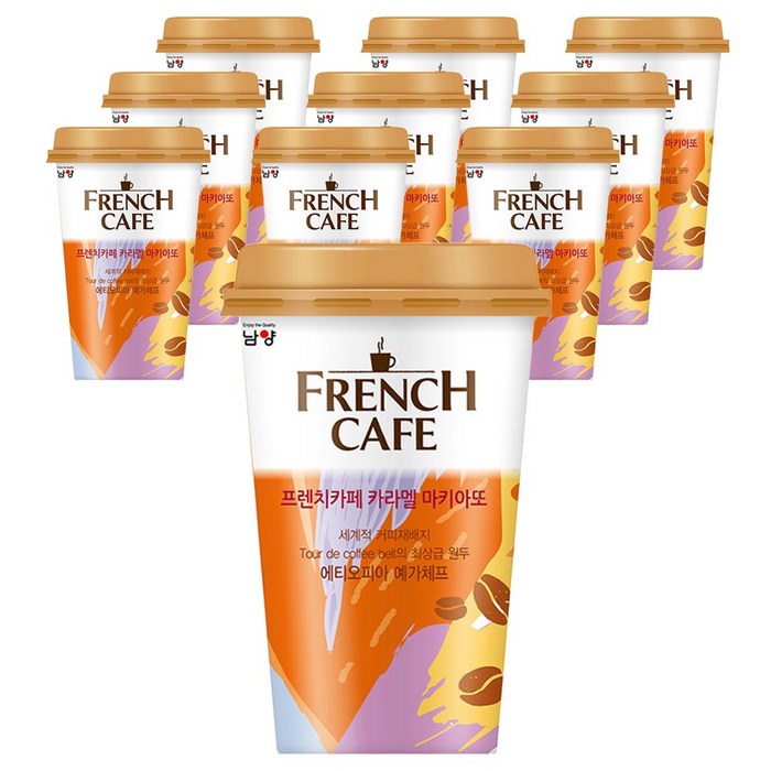 남양유업 프렌치카페 카라멜 마키아또, 200ml, 50개 대표 이미지 - 카라멜 마끼아또 추천