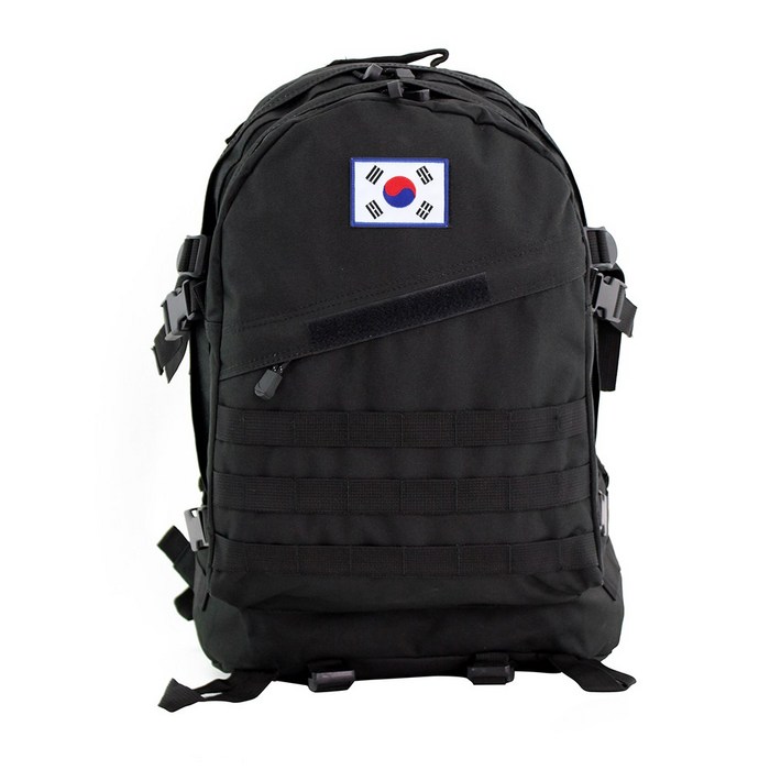 3D 밀리터리 가방 백팩 45L + 태극기 남자 학생 여행 출타 배낭 대표 이미지 - 군인 가방 추천