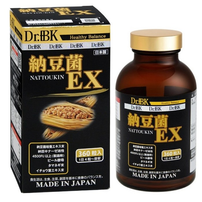 일본 Dr+BK 낫토정 노구치 나토키나제 닥터비케이 낫토키나제 FU4500 혈액순환영양제 대표 이미지 - 일본 낫또 추천