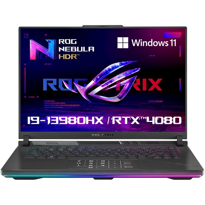 에이수스 2023 ROG 스트릭스 스카 16 코어i9 인텔 13세대 지포스 RTX 4080, Off Black, 1TB, 32GB, WIN11 Home, G634JZ-NM015W 대표 이미지 - 고성능 노트북 추천