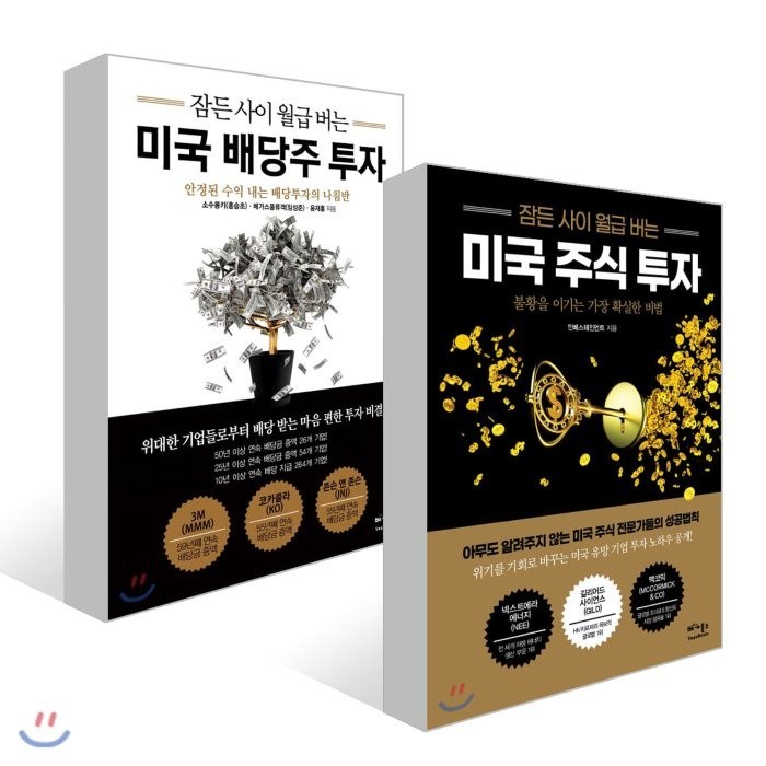 잠든 사이 월급 버는 미국 배당주 투자 + 주식 투자, 베가북스 대표 이미지 - 배당주 투자 책 추천