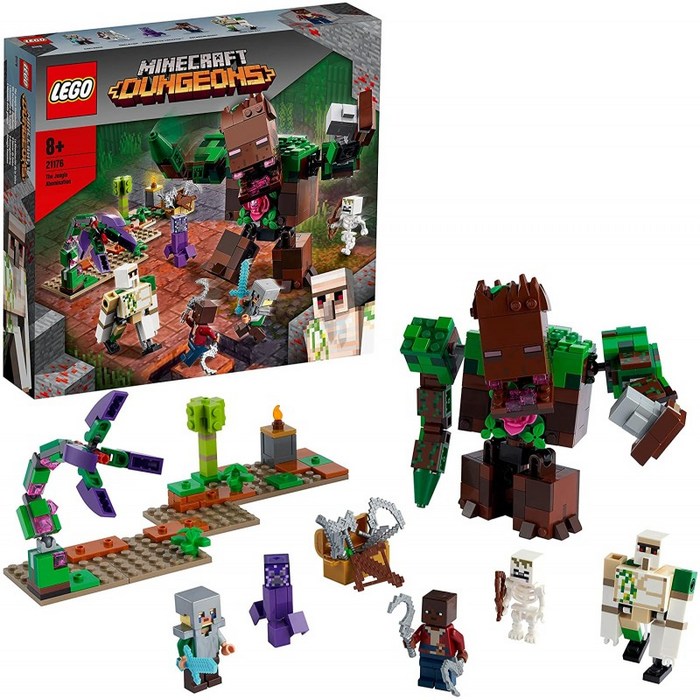 [독일직배송] LEGO 21176 Minecraft The Jungle Monsters Toys Minecraft Dungeons 세트와 액션 피규어, 단일옵션 대표 이미지